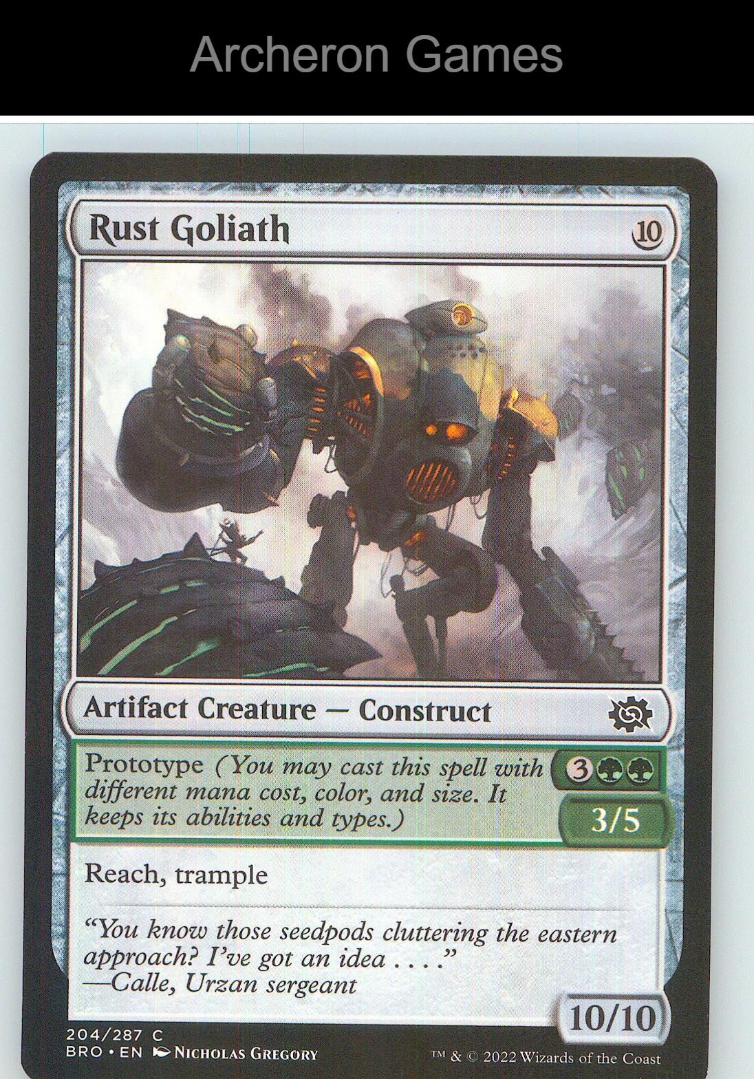Rust Goliath BRO 204 C MTG Card NM/EX+