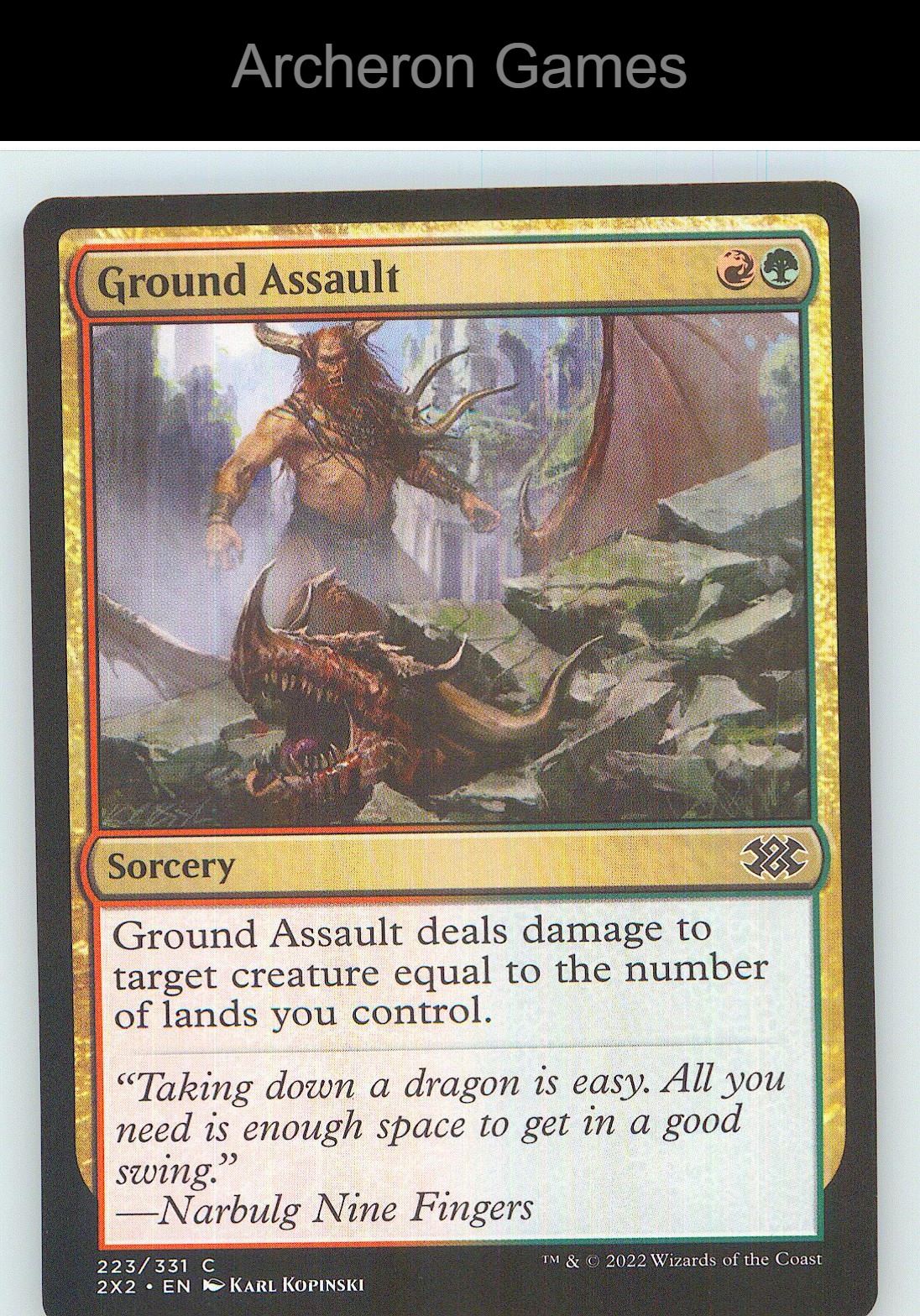 Ground Assault 2X2 223 C MTG Card NM/EX+