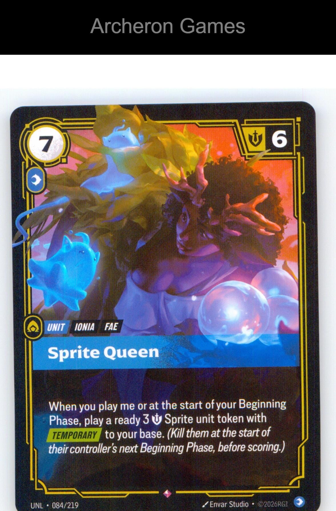 Sprite Queen UNL 084/219 R Unleashed Riftbound Card