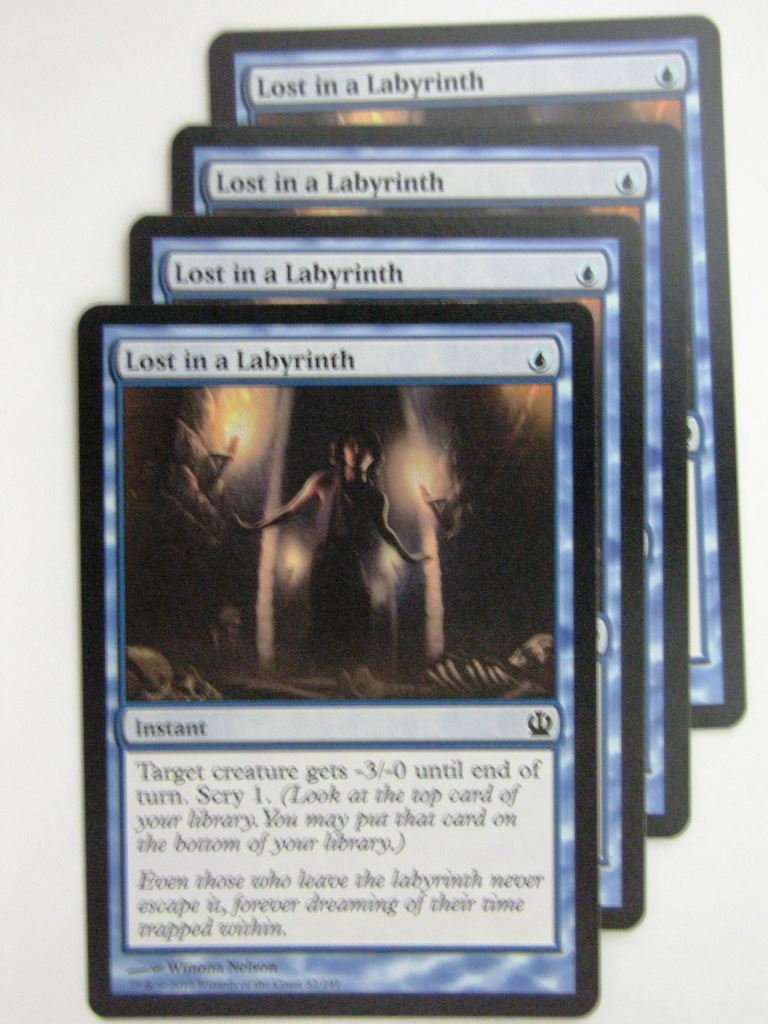 MTG Magic Cards: LOST IN A LABYRINTH x4 Theros playset # 23J83
