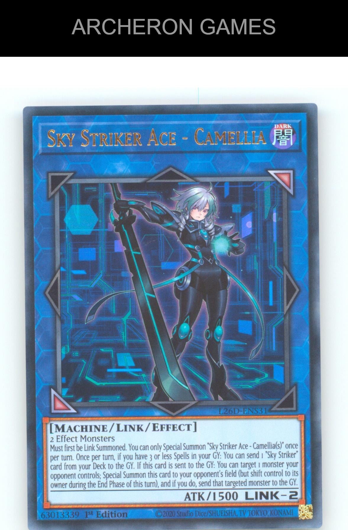 Sky Striker Ace - Camellia (Secret Rare) SEC YUGIOH Card 1st Edition