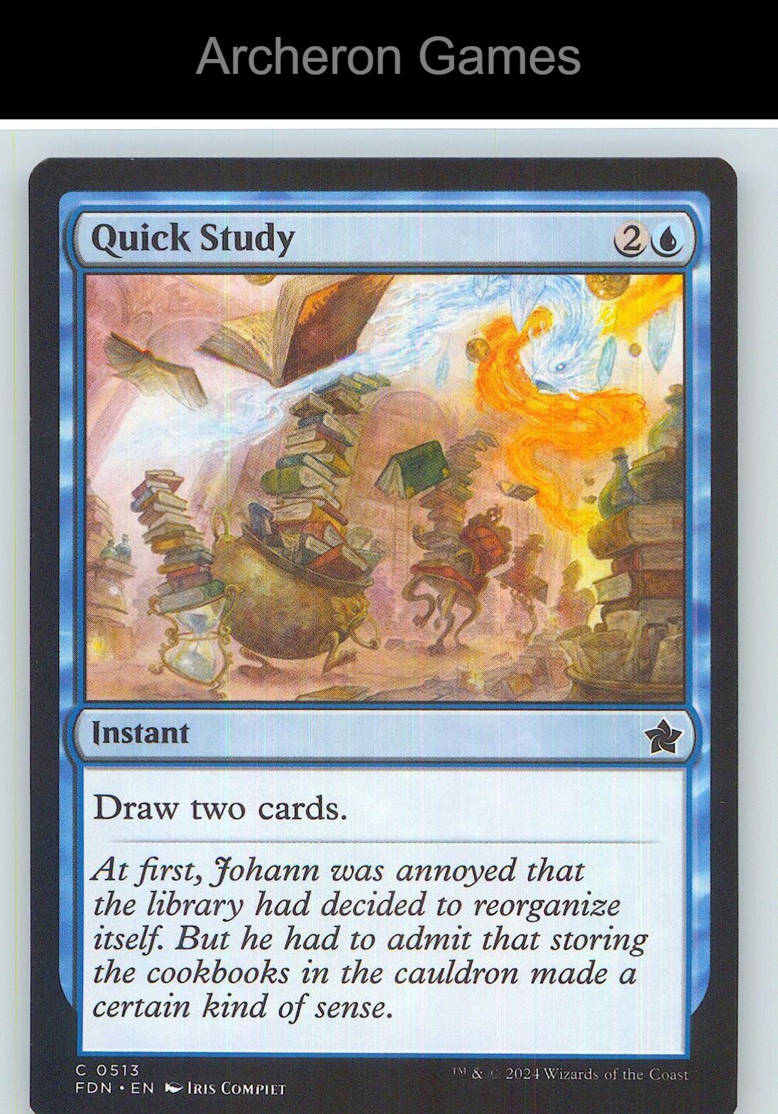Quick Study FDN 513 C MTG Card NM/EX+