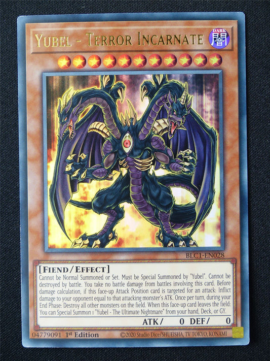 Yubel - Terror Incarnate BLC1 Ultra Rare - 1st ed Yugioh Card #67