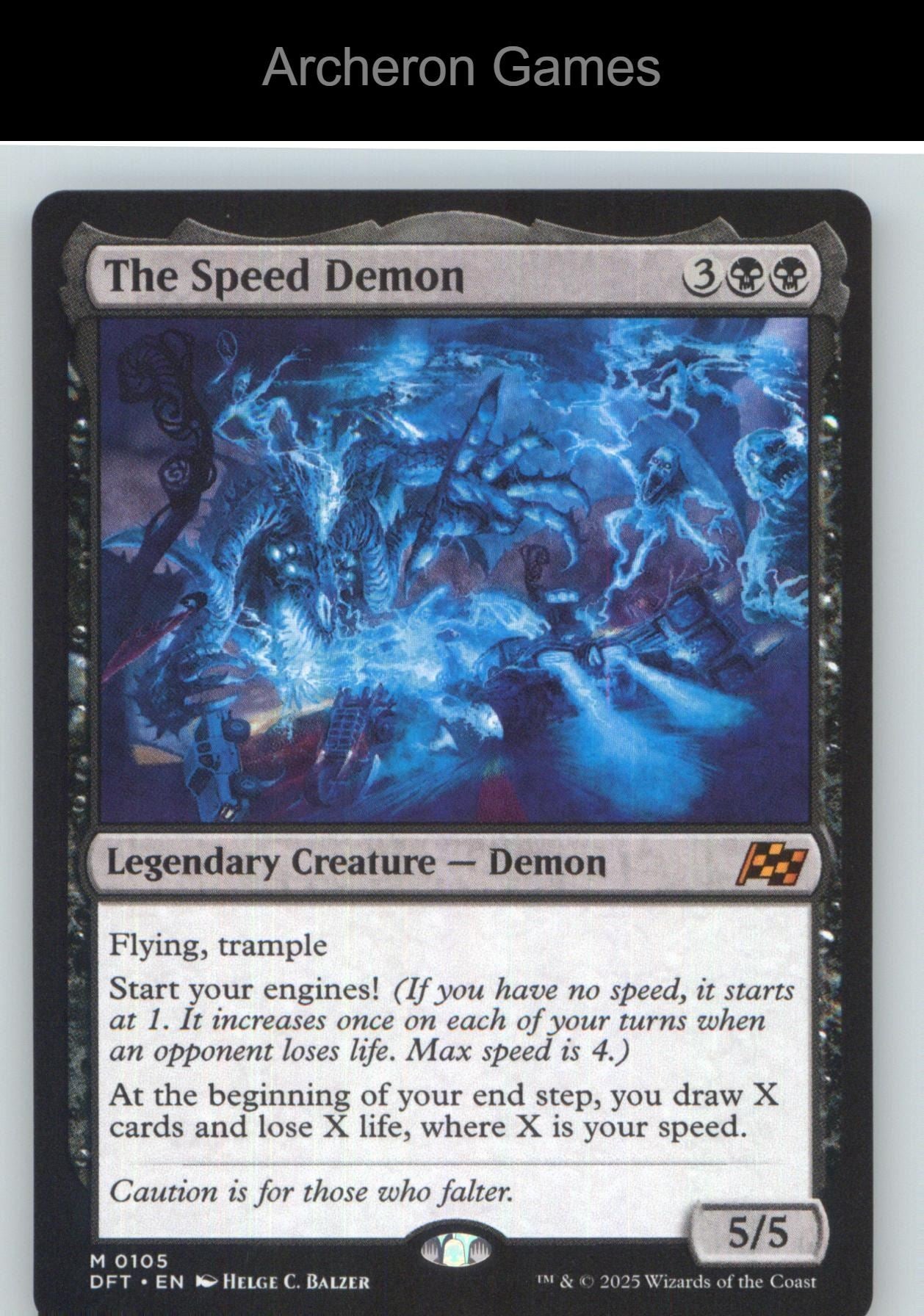 The Speed Demon DFT 105 Mythic MTG Card NM/EX+