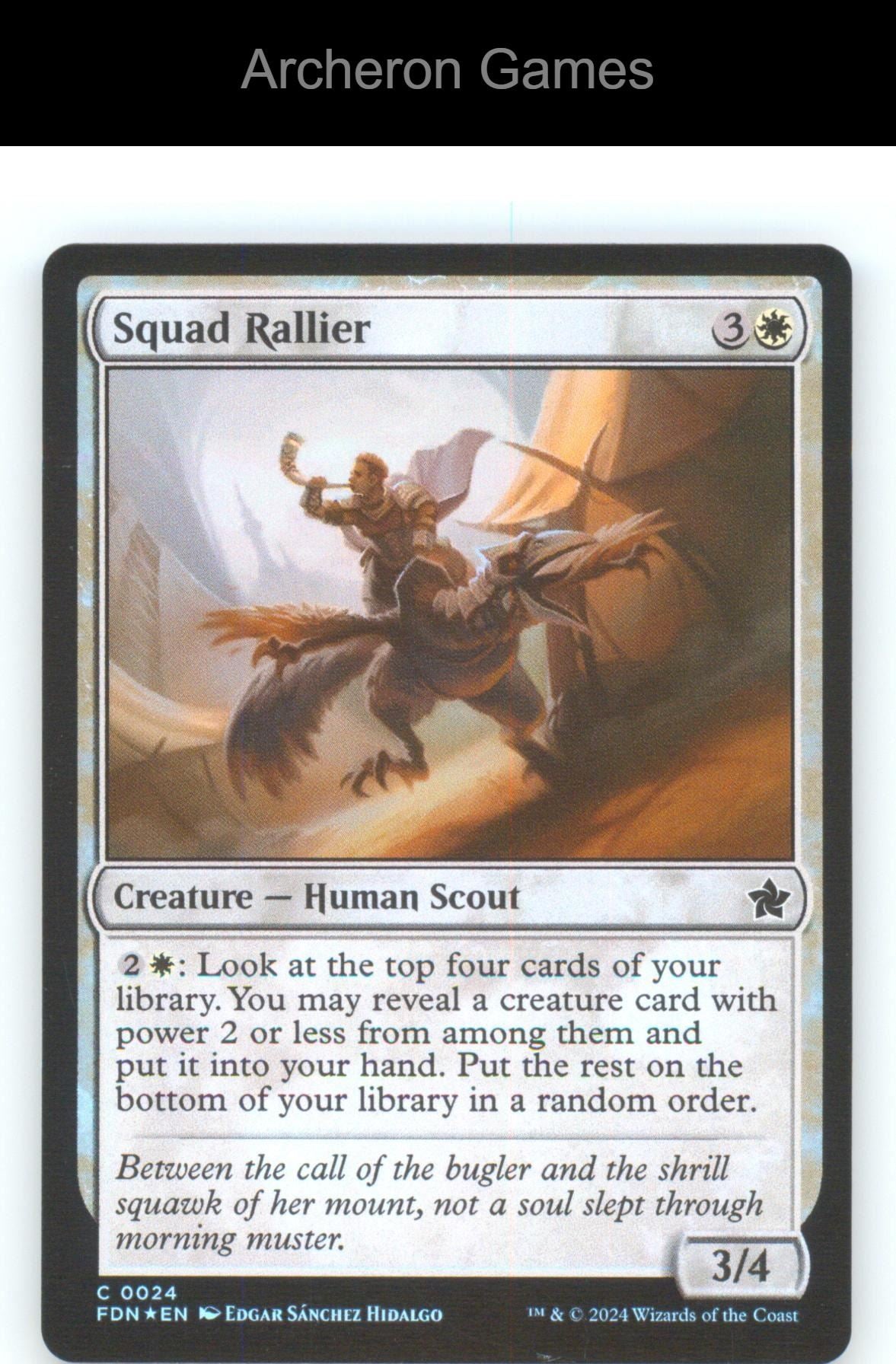 Squad Rallier FDN 24 C MTG Card Foundations Foil