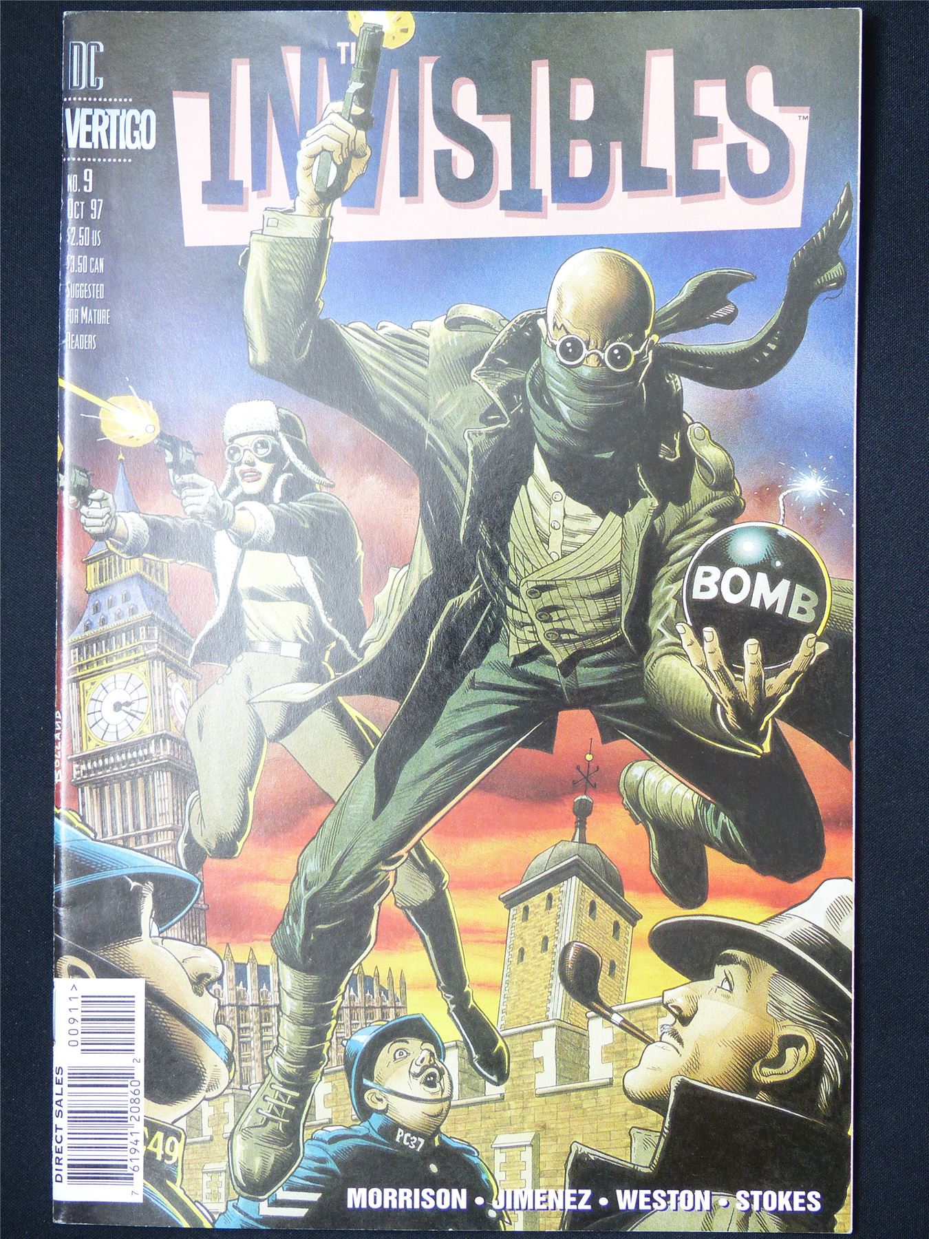 The INVISIBLES #9 - DC Vertigo Comic #16H