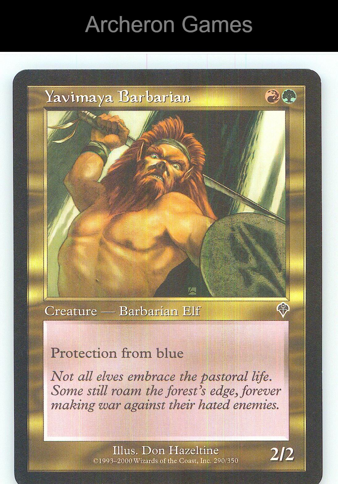Yavimaya Barbarian INV 290 C MTG Card NM/EX+
