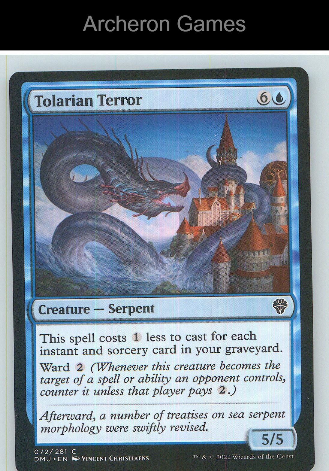 Tolarian Terror DMU 72 C MTG Card NM/EX+
