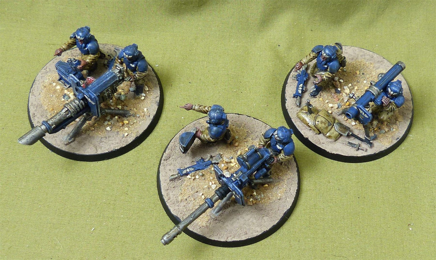 Heavy Weapons Squad painted - Astra Militarum - Warhammer 40K #2XR