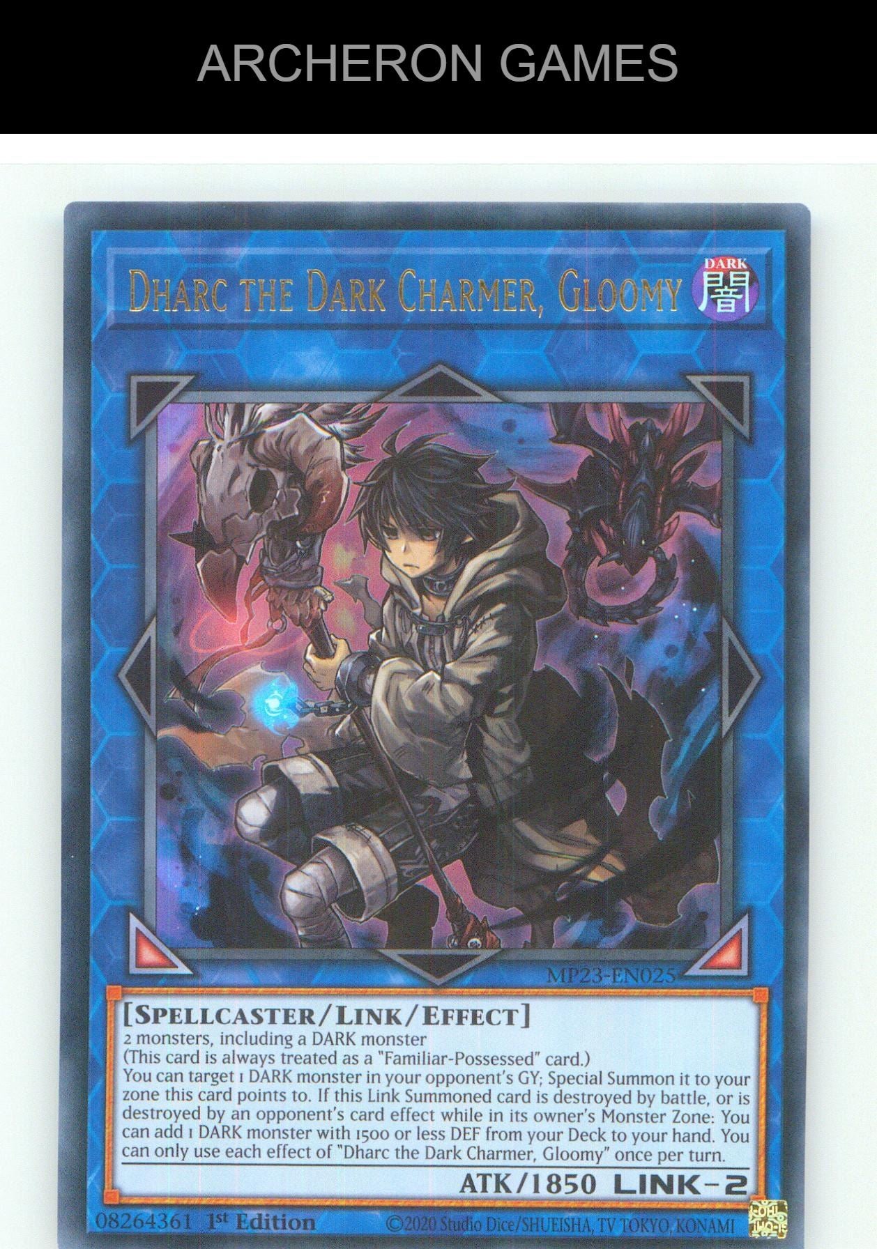 Dharc the Dark Charmer, Gloomy UR YUGIOH Card 1st Edition