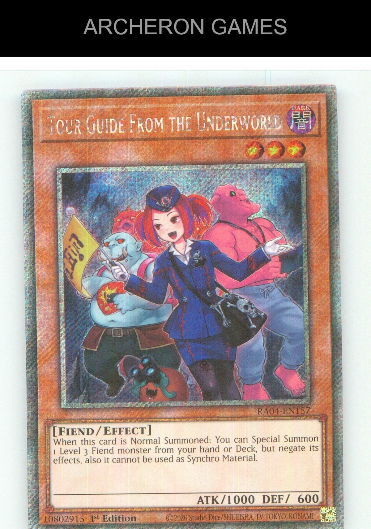 Tour Guide from the Underworld (Alternate Art) (Platinum Secret Rare)1st Edition
