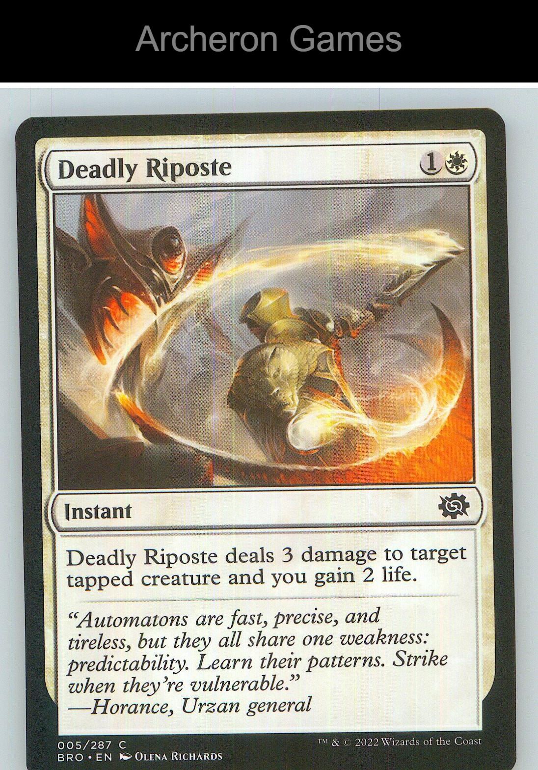 Deadly Riposte BRO 5 C MTG Card NM/EX+