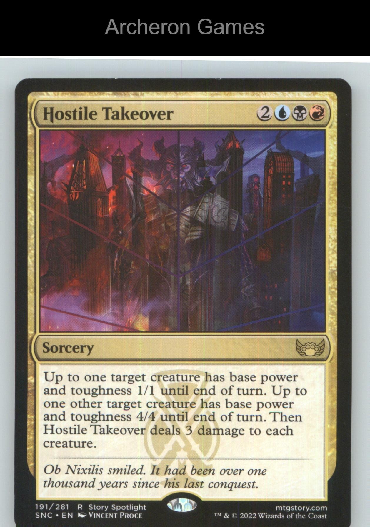 Hostile Takeover SNC 191 R MTG Card NM/EX+
