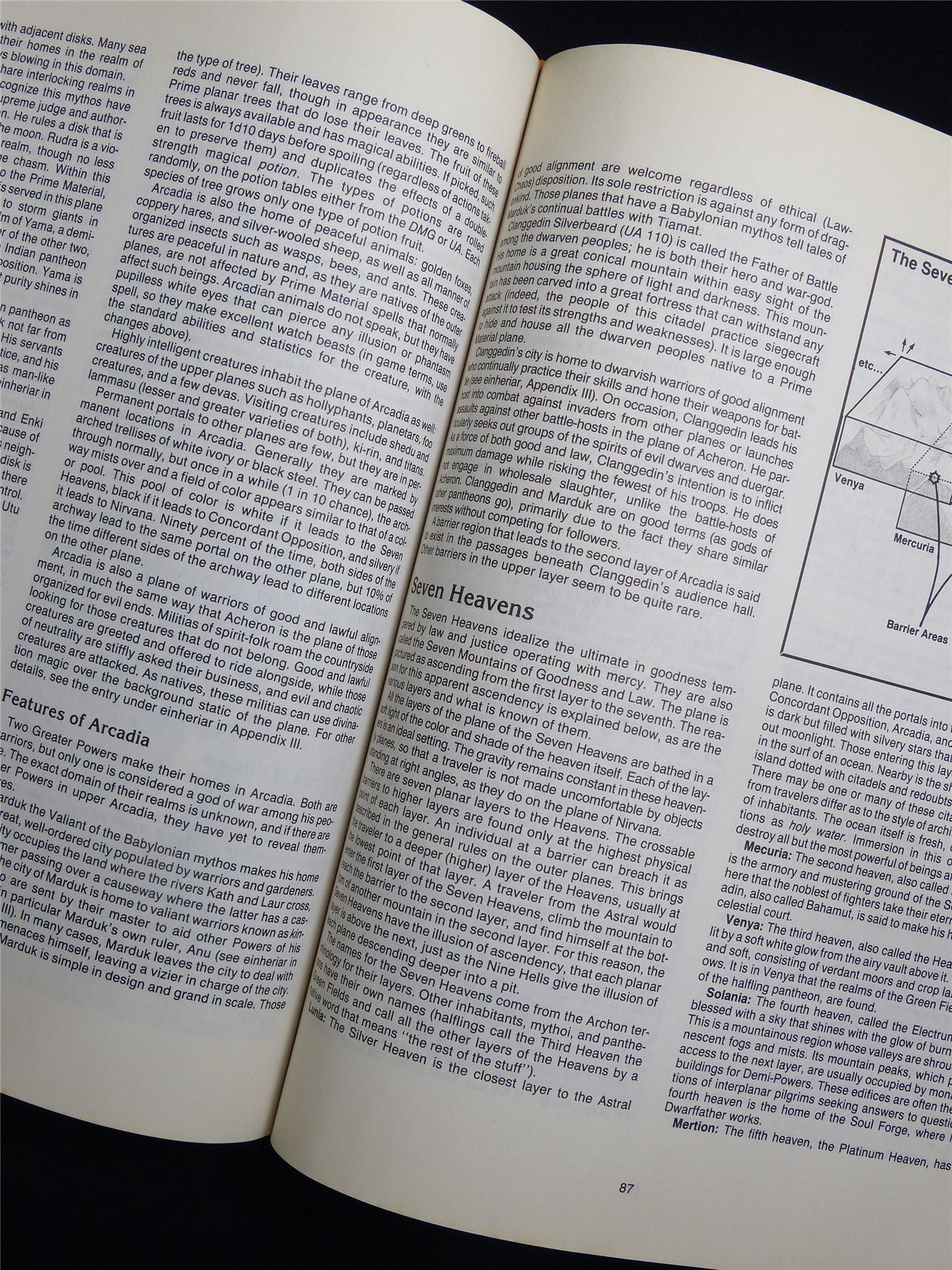 Official Advanced Dungeons & Dragons: Manual of the Planes 1987 - Roleplay Hardback #1GI