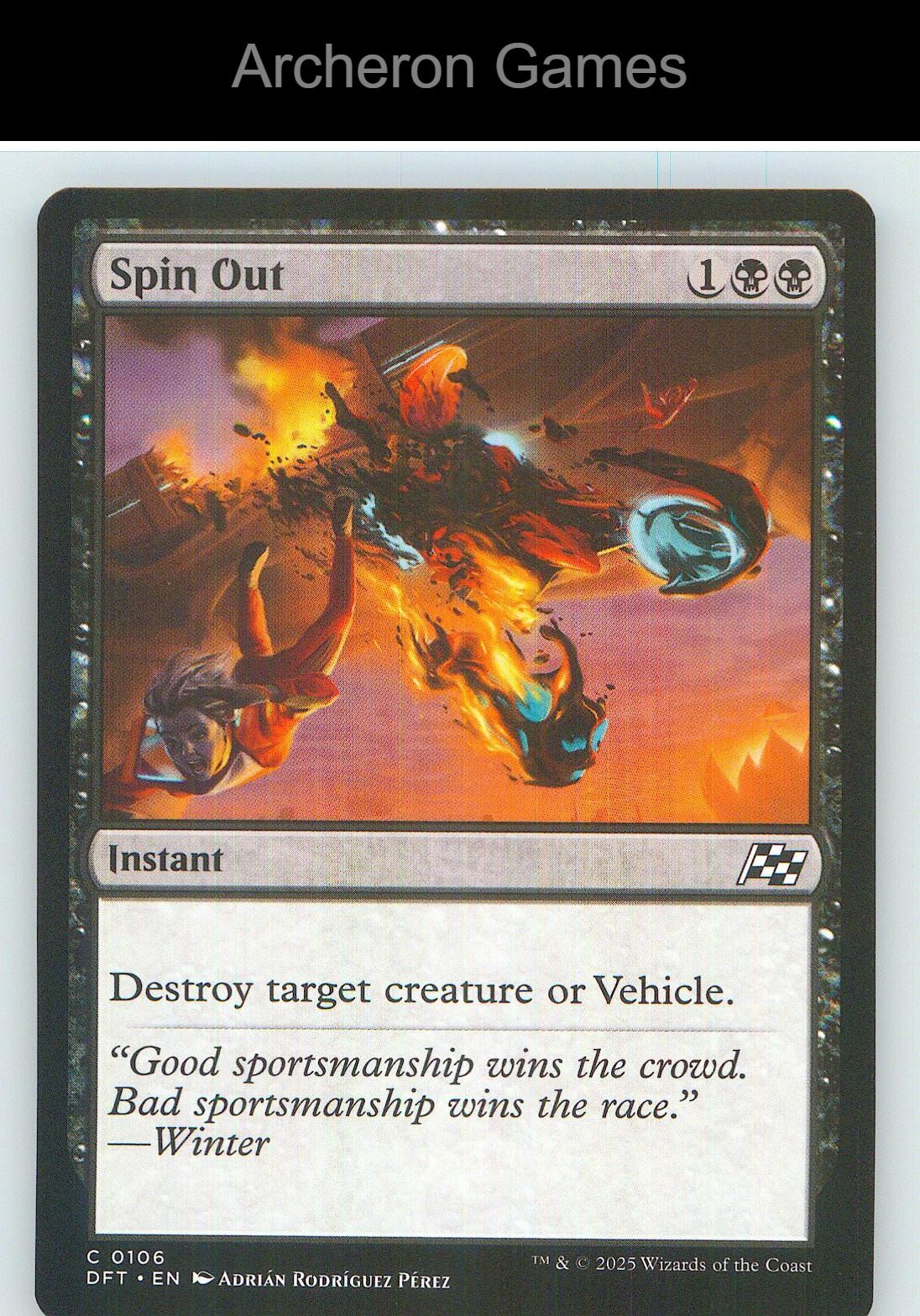 Spin Out DFT 106 C MTG Card NM/EX+