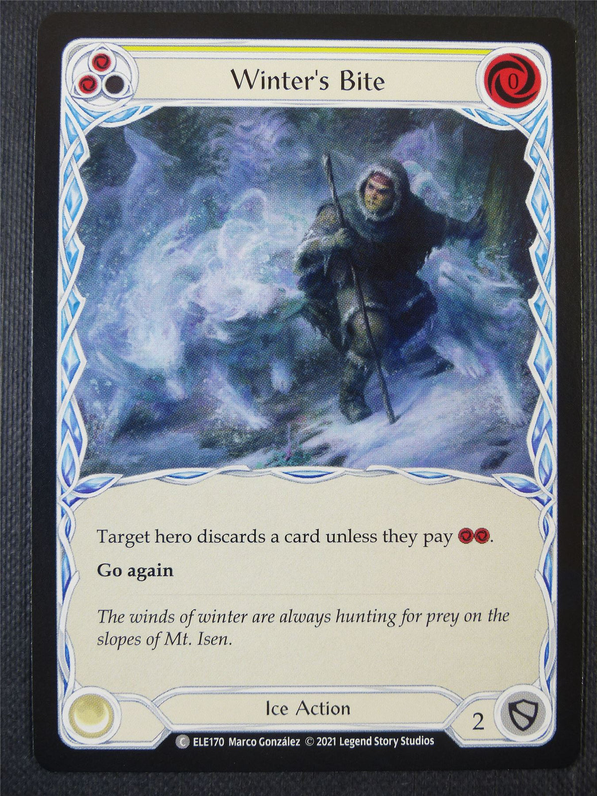 Winter's Bite - Yellow - Tales of Aria 1st ed - Flesh and Blood Card #61V