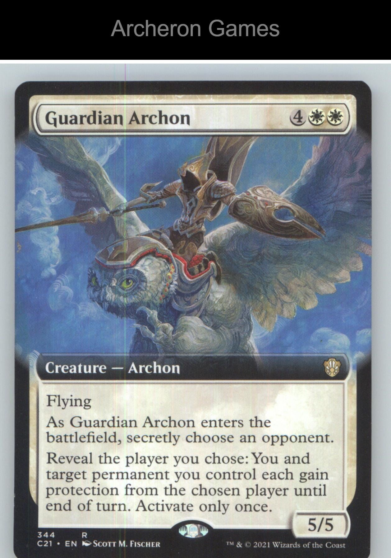 Guardian Archon (Extended Art) C21 344 R MTG Card NM/EX+