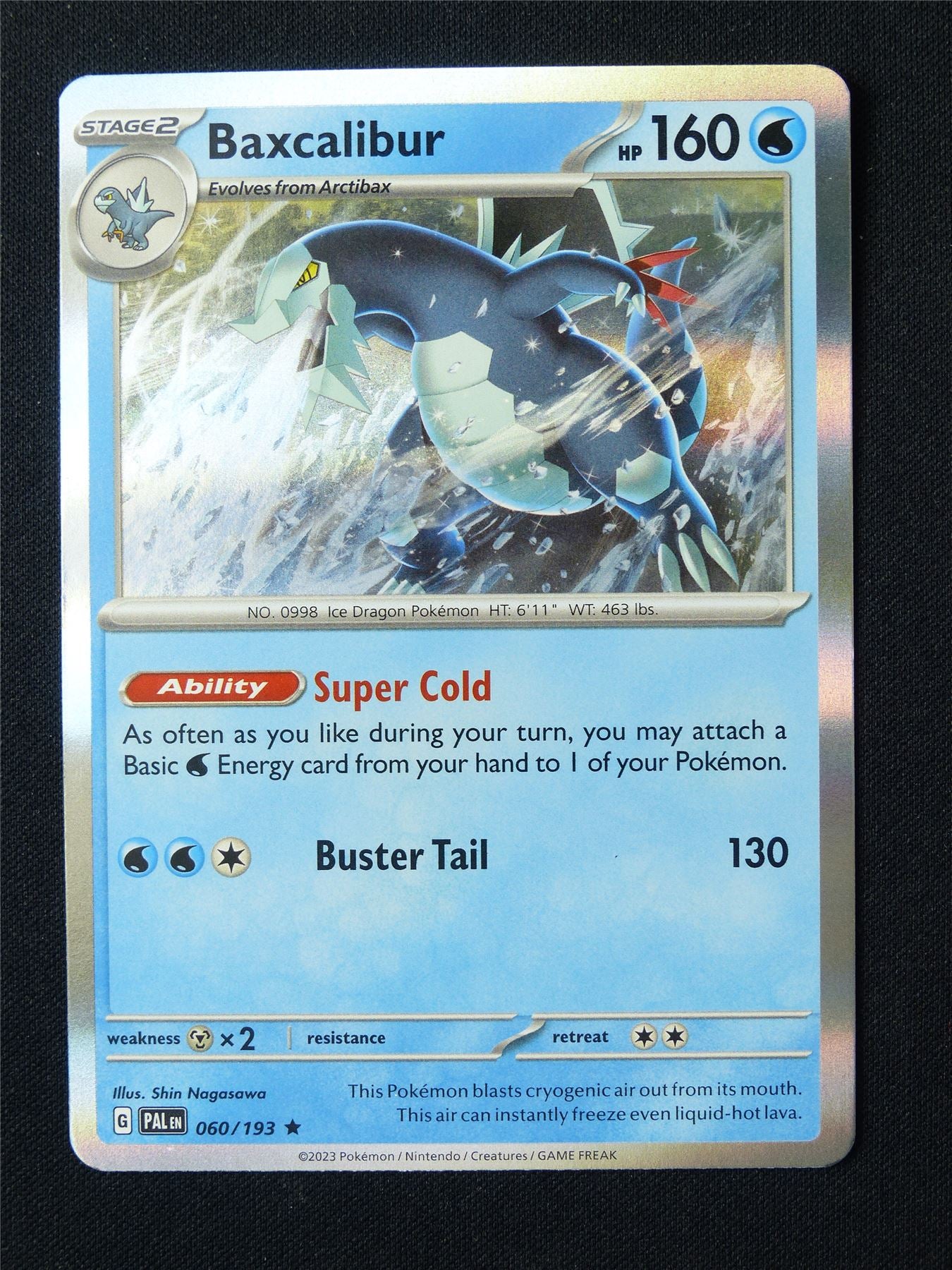 baxcalibur 060/193 Holo - Pokemon Card #6TB
