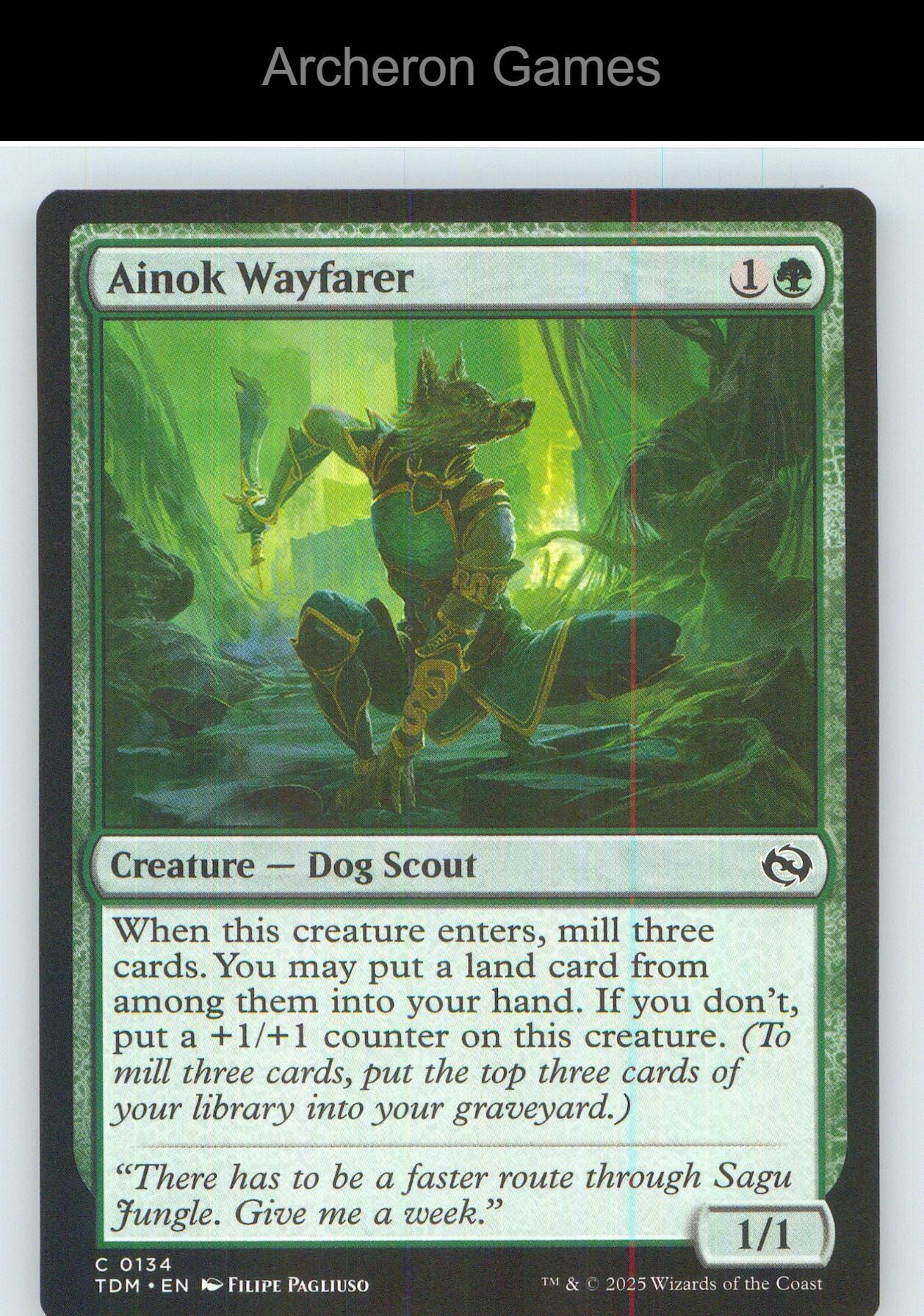 Ainok Wayfarer TDM 134 C MTG Card NM/EX+