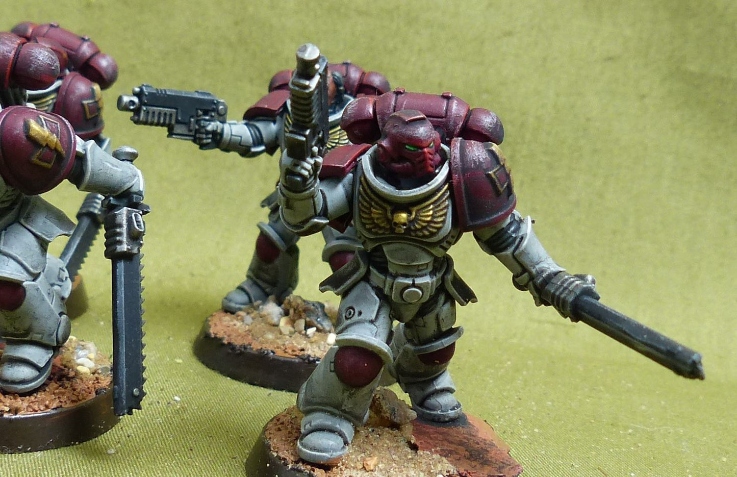 Assault Intercessor Squad set of 5 painted - White Scars - Warhammer 40K #5ST