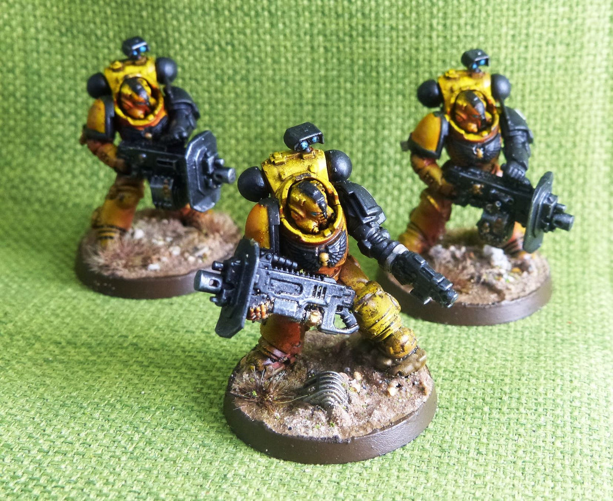 Imperial Fist - Eradicators with Heavy Bolter Painted - Warhammer AoS 40k #CU