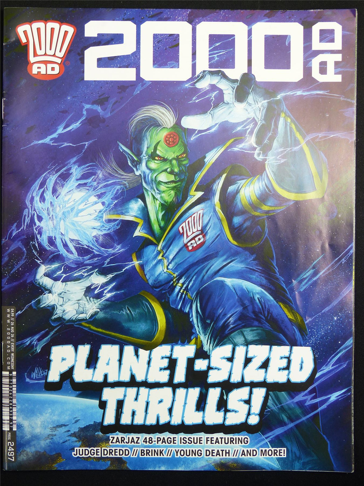 2000AD: Planet-Sized Thrills! #2497 - 2000AD Comic Magazine #4FG