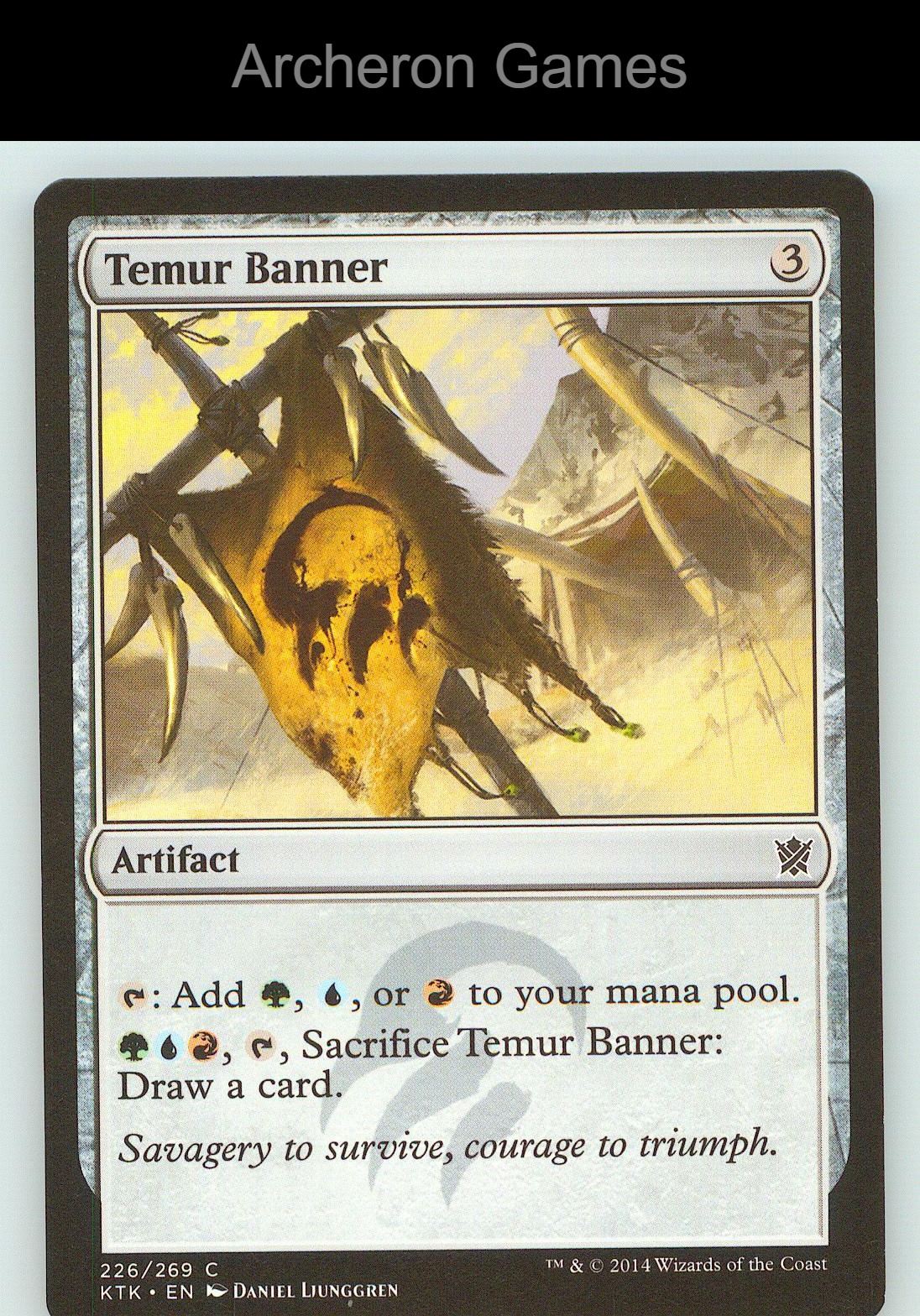 Temur Banner KTK 226 C MTG Card NM/EX+