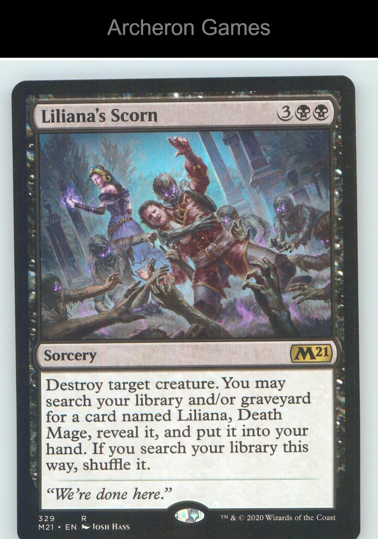 Liliana's Scorn M21 329 R MTG Card NM/EX+