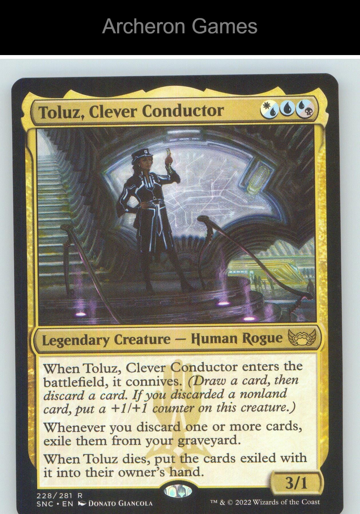 Toluz, Clever Conductor SNC 228 R MTG Card NM/EX+