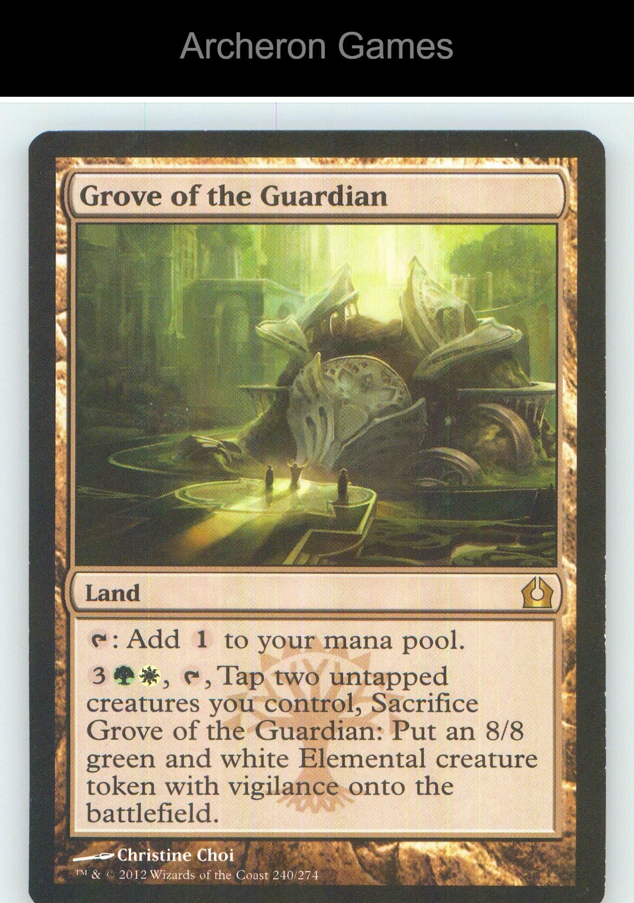 Grove of the Guardian RTR 240 R MTG Card NM/EX+
