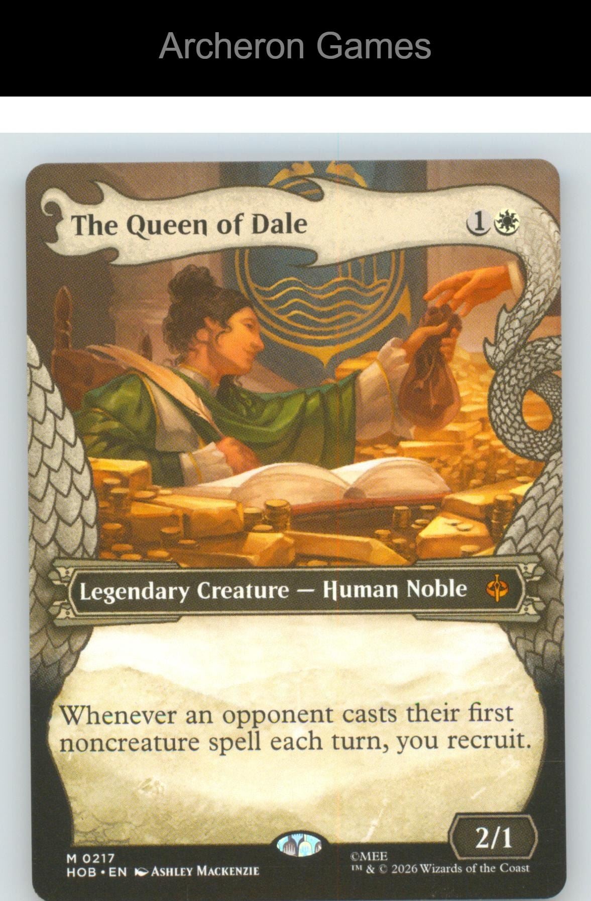 The Queen of Dale (Showcase) HOB 217 Mythic MTG Card The Hobbit