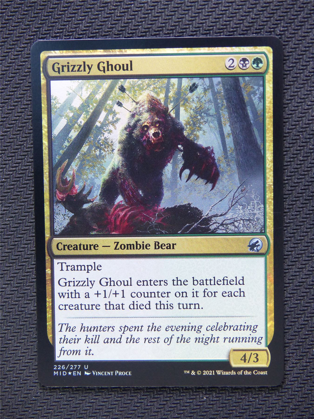 Grizzly Ghoul Foil - Innistrad - Mtg Card #3NS