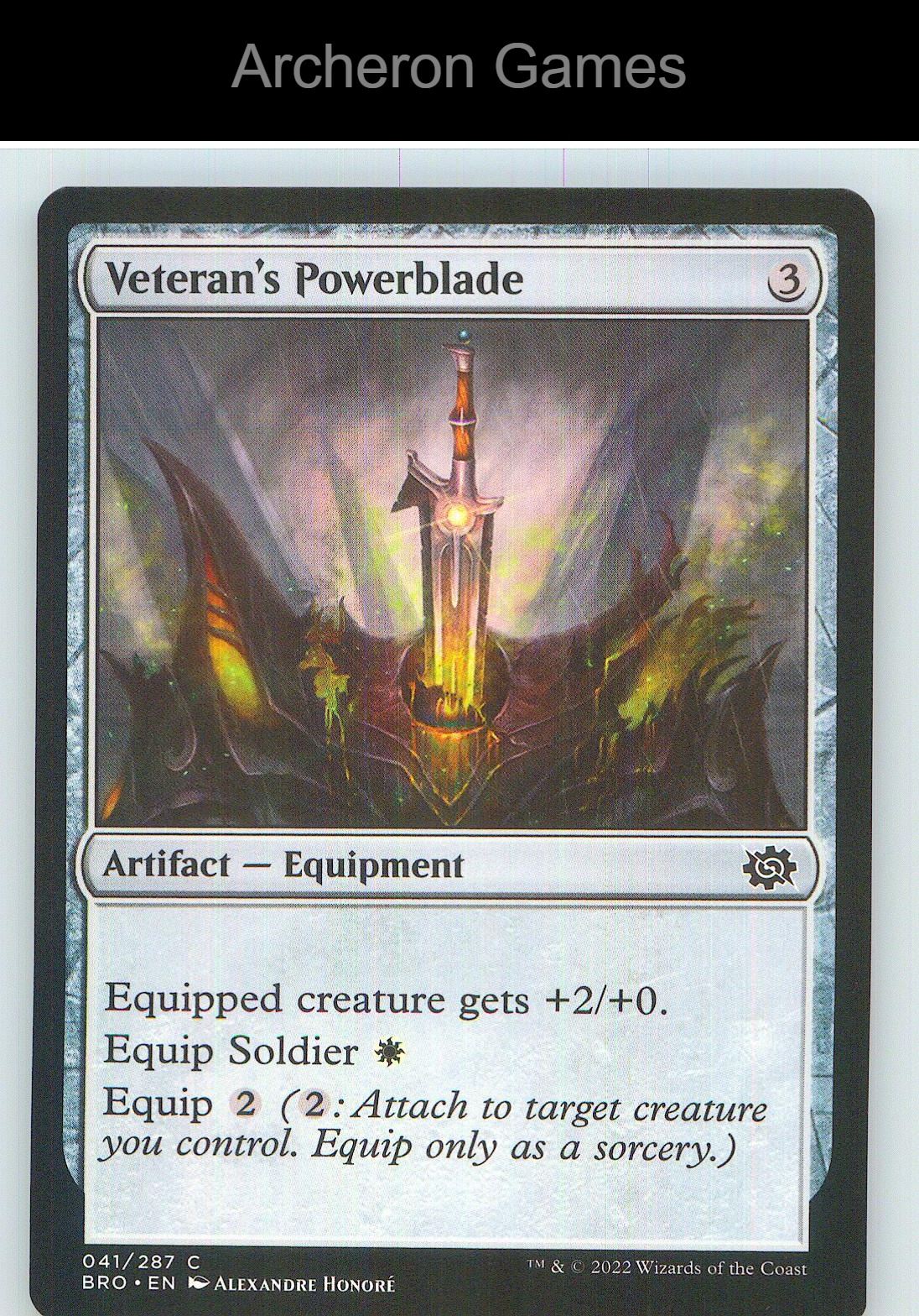 Veteran's Powerblade BRO 41 C MTG Card NM/EX+
