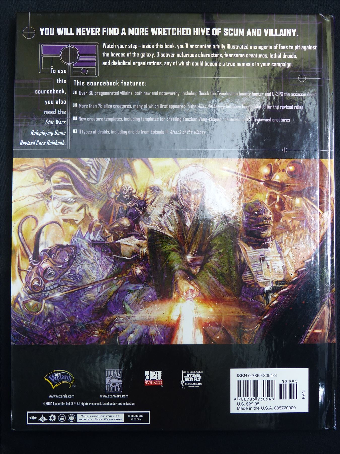 Star Wars: Ultimate Adversaries - D20 Roleplay Book Hardback #2PA
