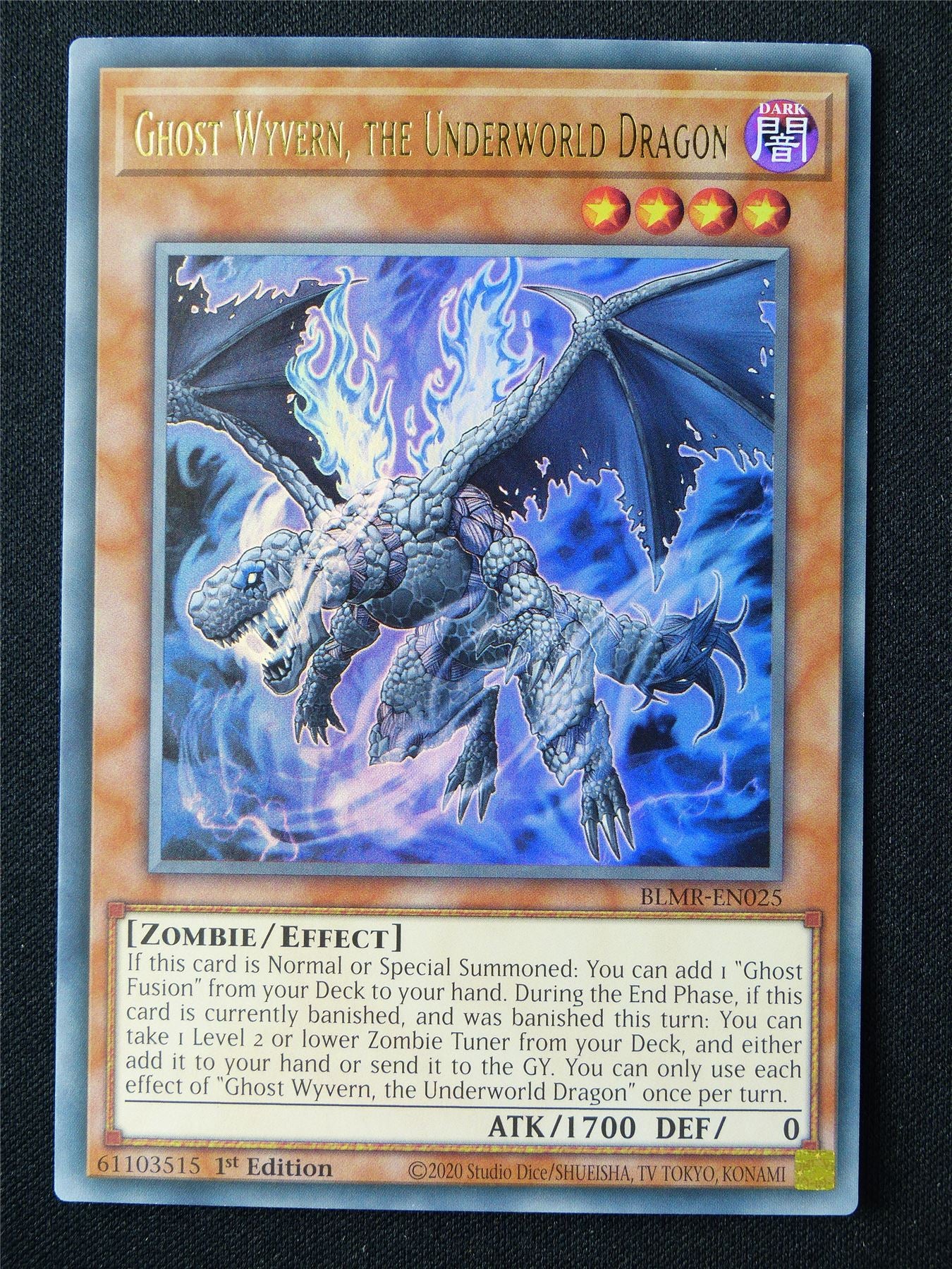 yugioh wyvern cards Ghost Wyvern The Underworld Dragon BLMR Ultra Rare