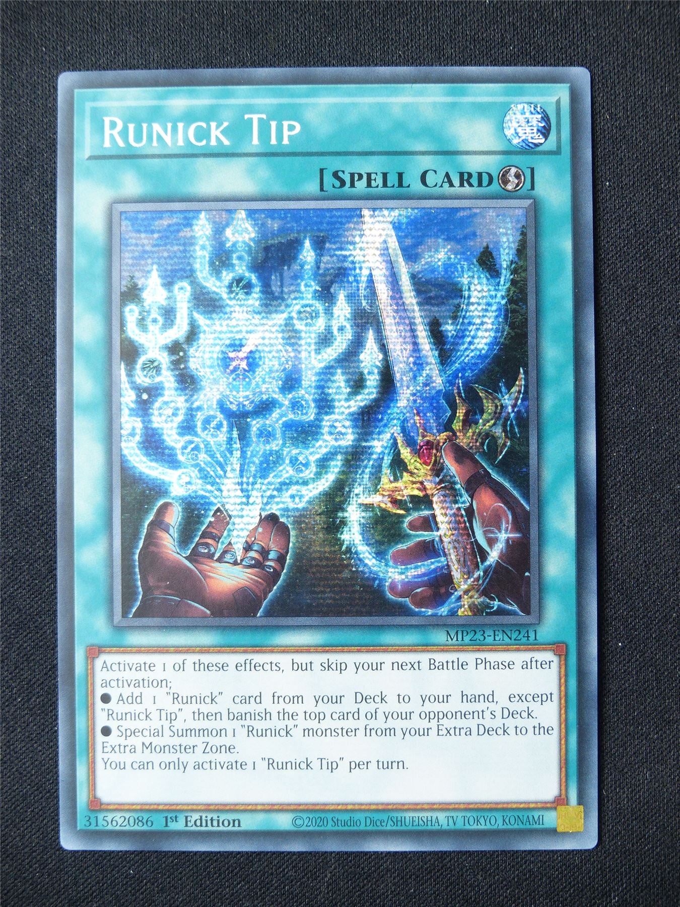 Runick Tip MP23 Secret Rare - 1st ed Yugioh Card #551