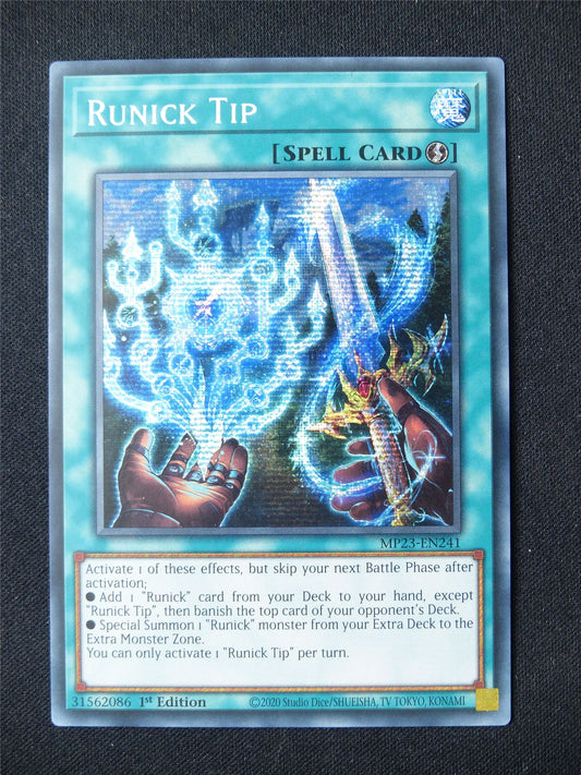Runick Tip MP23 Secret Rare - 1st ed Yugioh Card #551