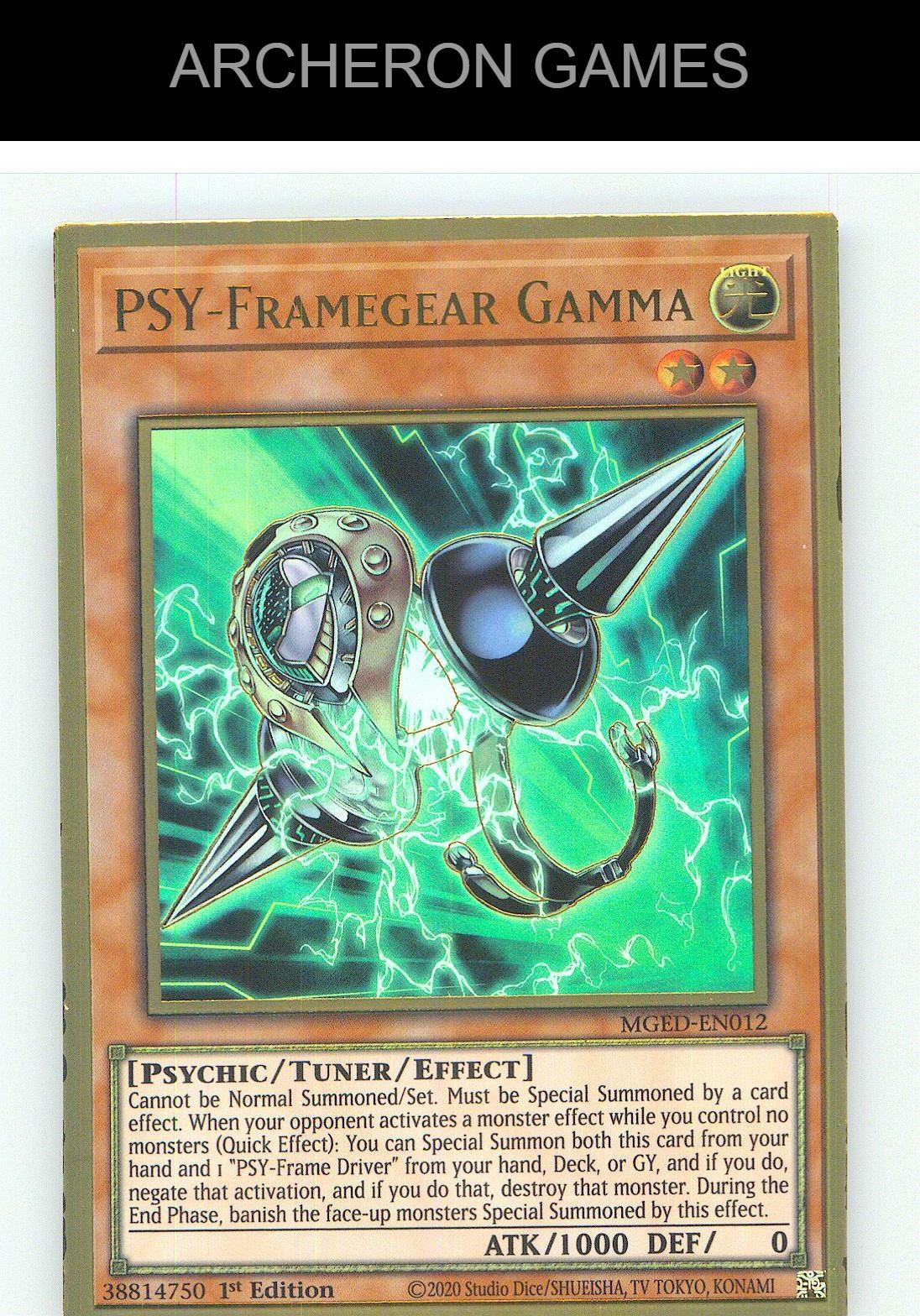 PSY-Framegear Gamma Premium Gold Rare YUGIOH Card 1st Edition