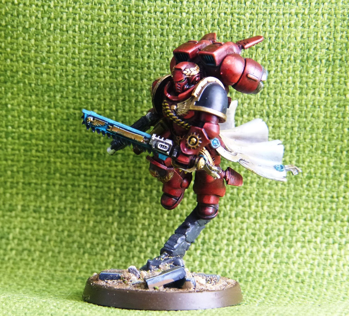 Space Marine Captain with Jump Pack Painted - Warhammer AoS 40k #4E