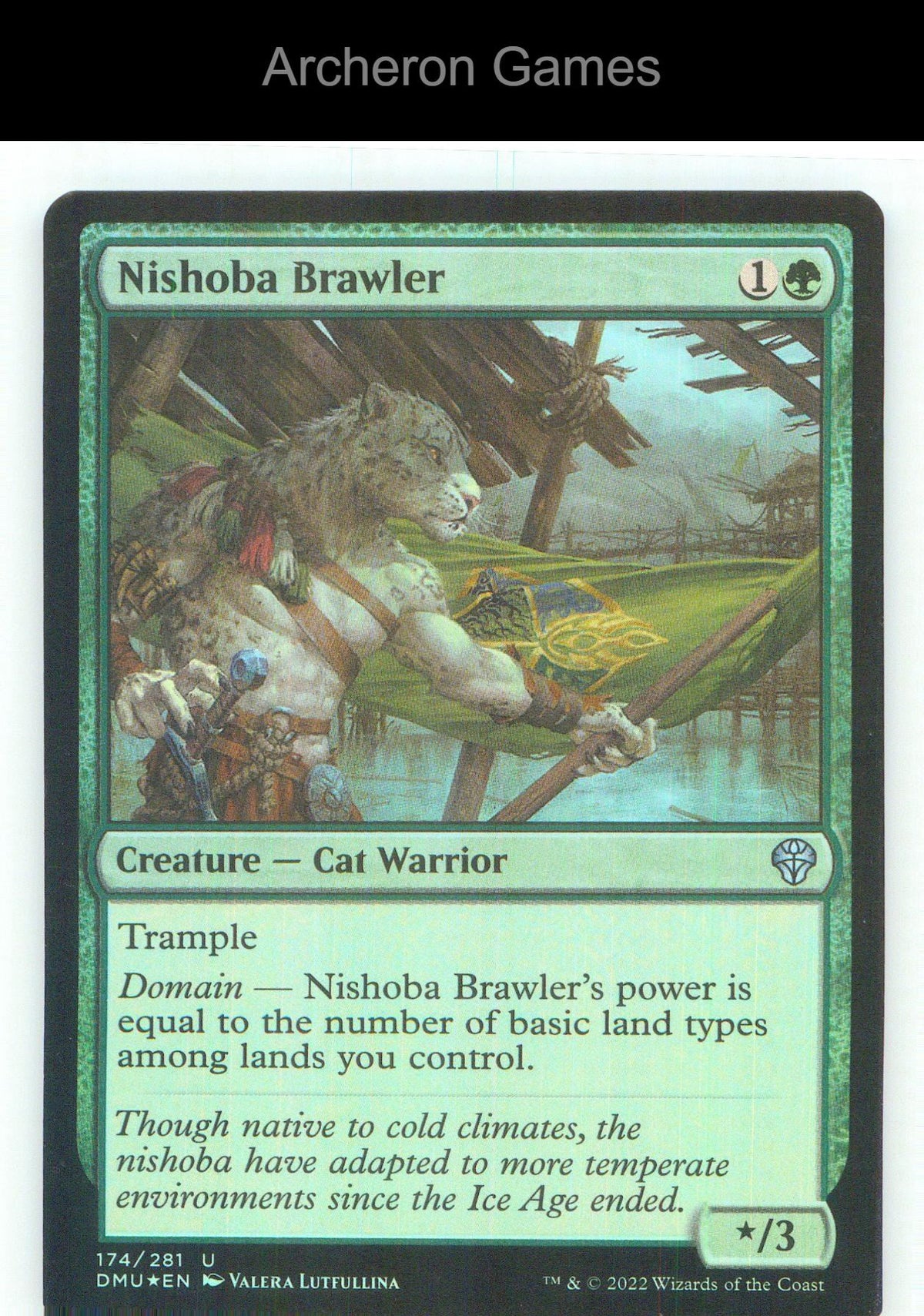Nishoba Brawler DMU 174 UC MTG Card NM/EX+ Foil