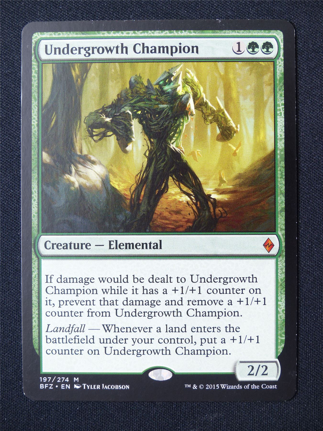 Undergrowth Champion - BFZ - Mtg Card #7B7