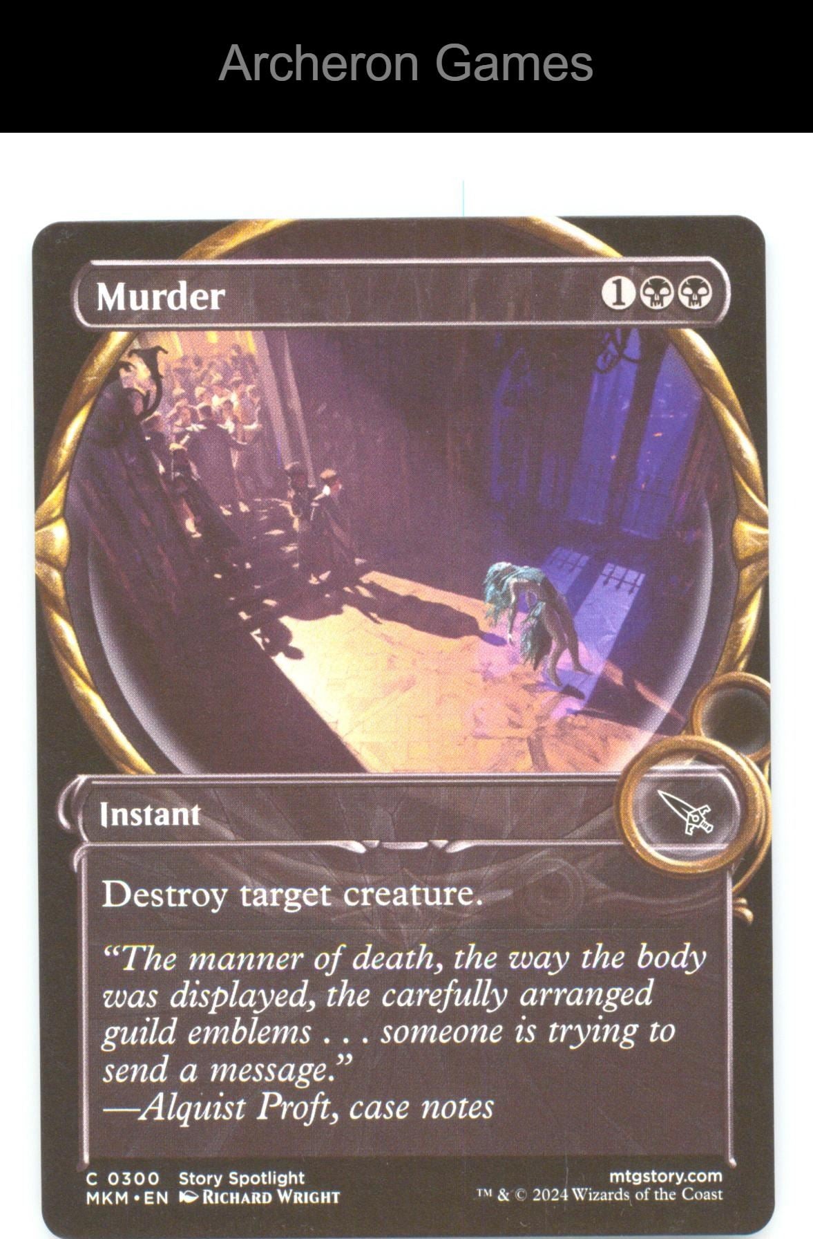 Murder (Showcase) MKM 300 C MTG Card Murders at Karlov Manor