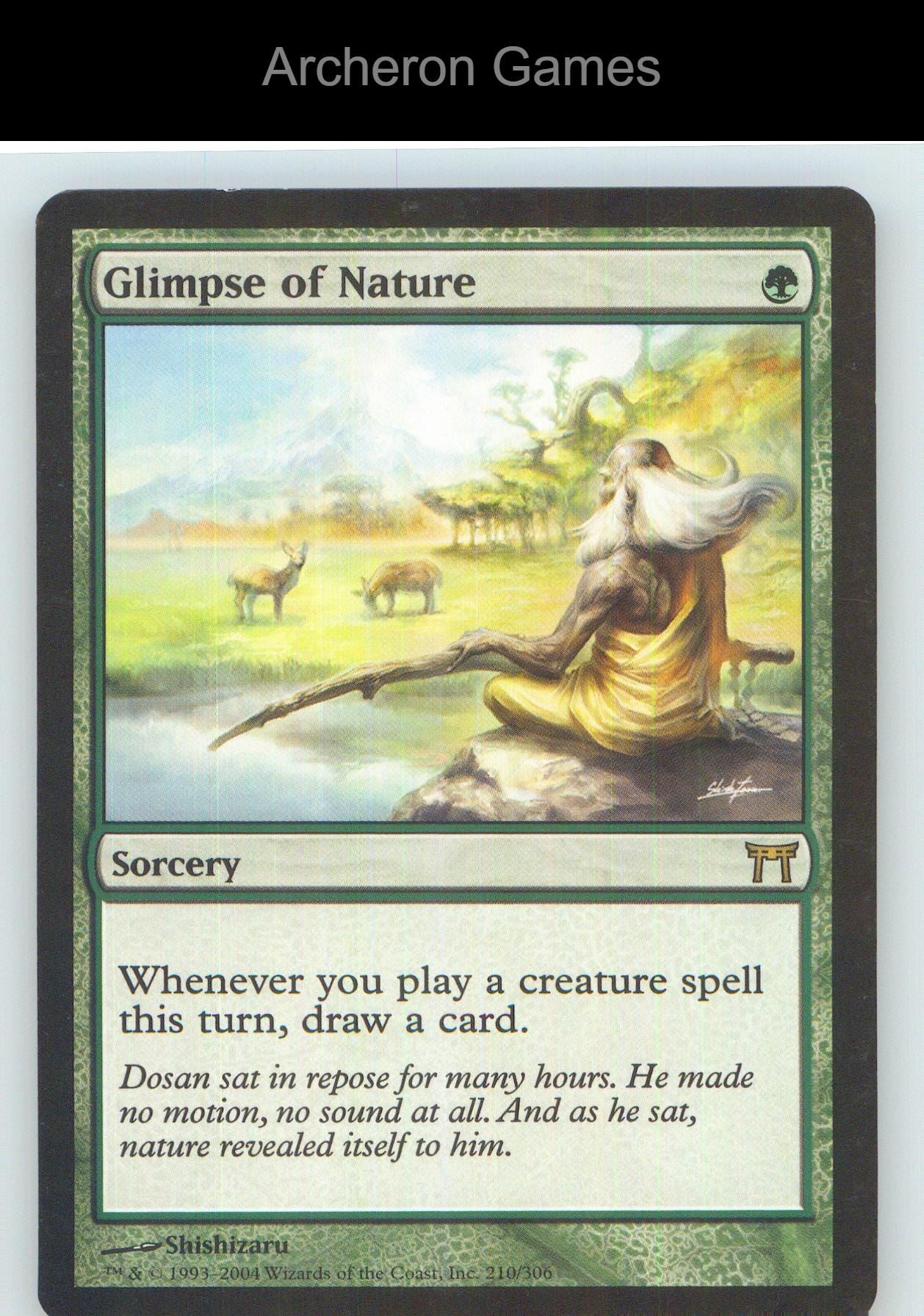 Glimpse of Nature CHK 210 R MTG Card NM/EX+