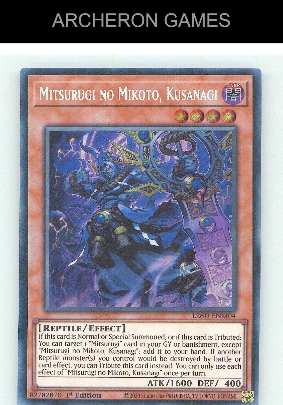 Mitsurugi no Mikoto, Kusanagi SEC YUGIOH Card 1st Edition