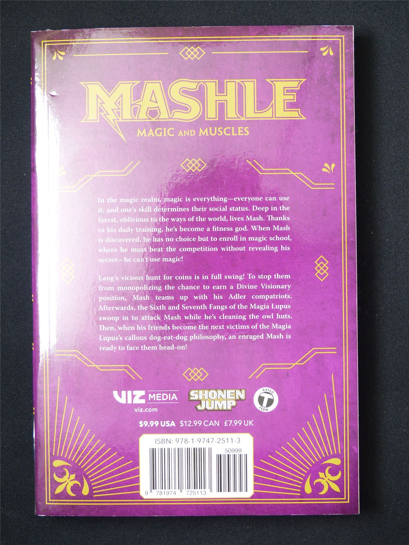 Mashle Magic and Muscles volume 3 - Viz Media Manga #HP