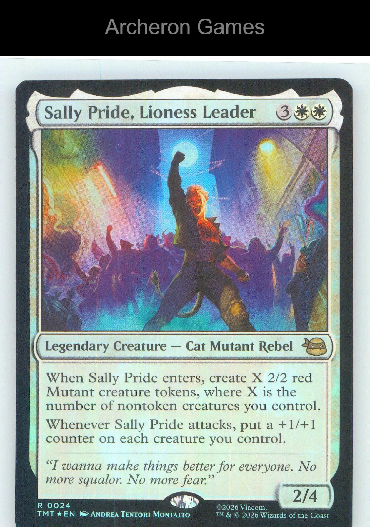 Sally Pride, Lioness Leader TMT 0024 R MTG Card NM/EX+ Foil