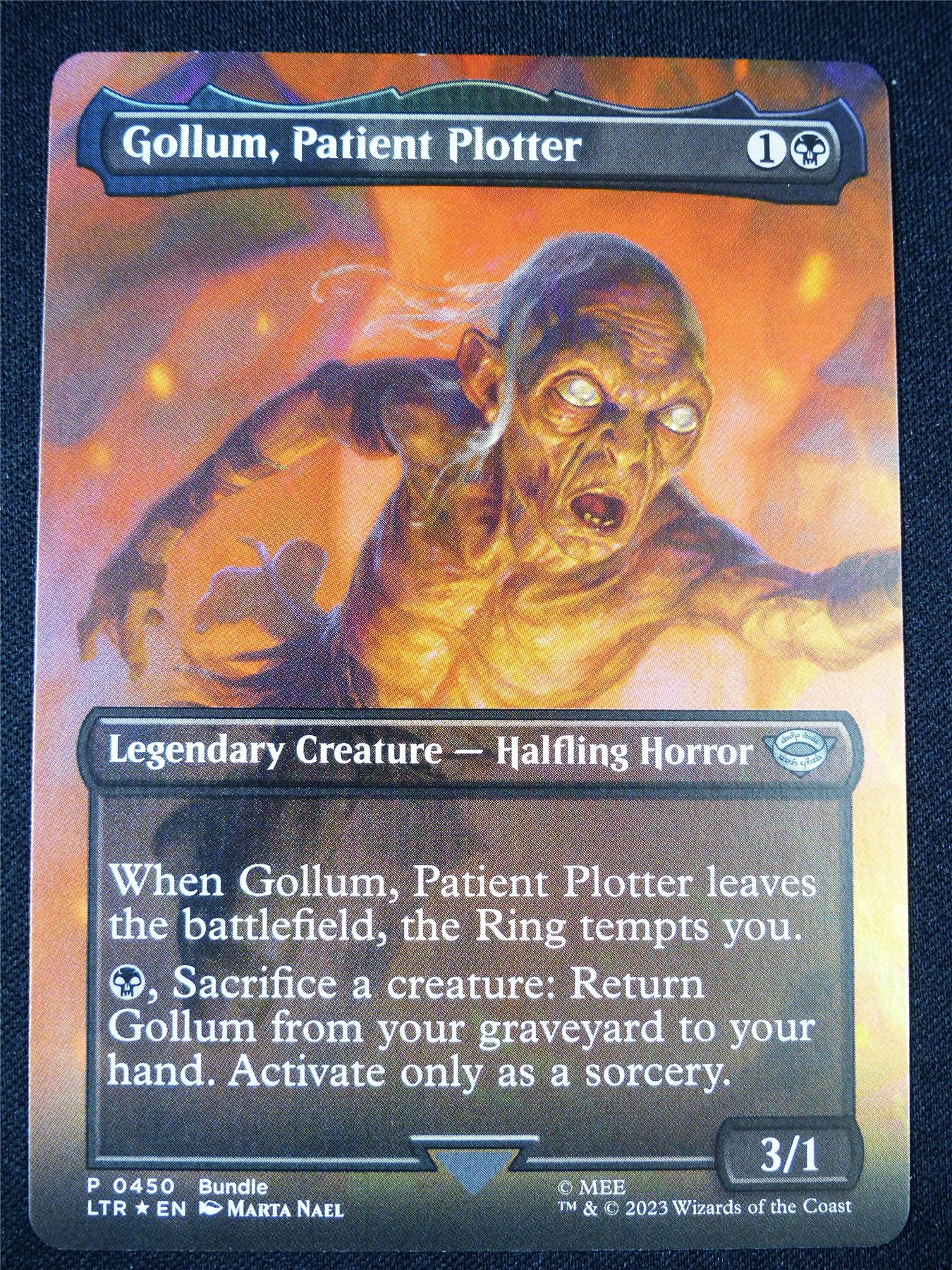 Gollum Patient Poltter Extended Art Foil LTR - Mtg Card #3DE – Archeron