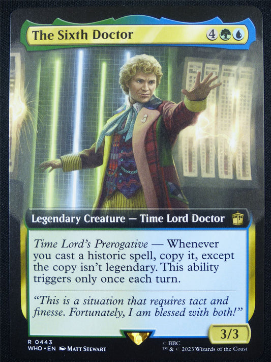 The Sixth Doctor Extended Art - WHO - Mtg Card #87
