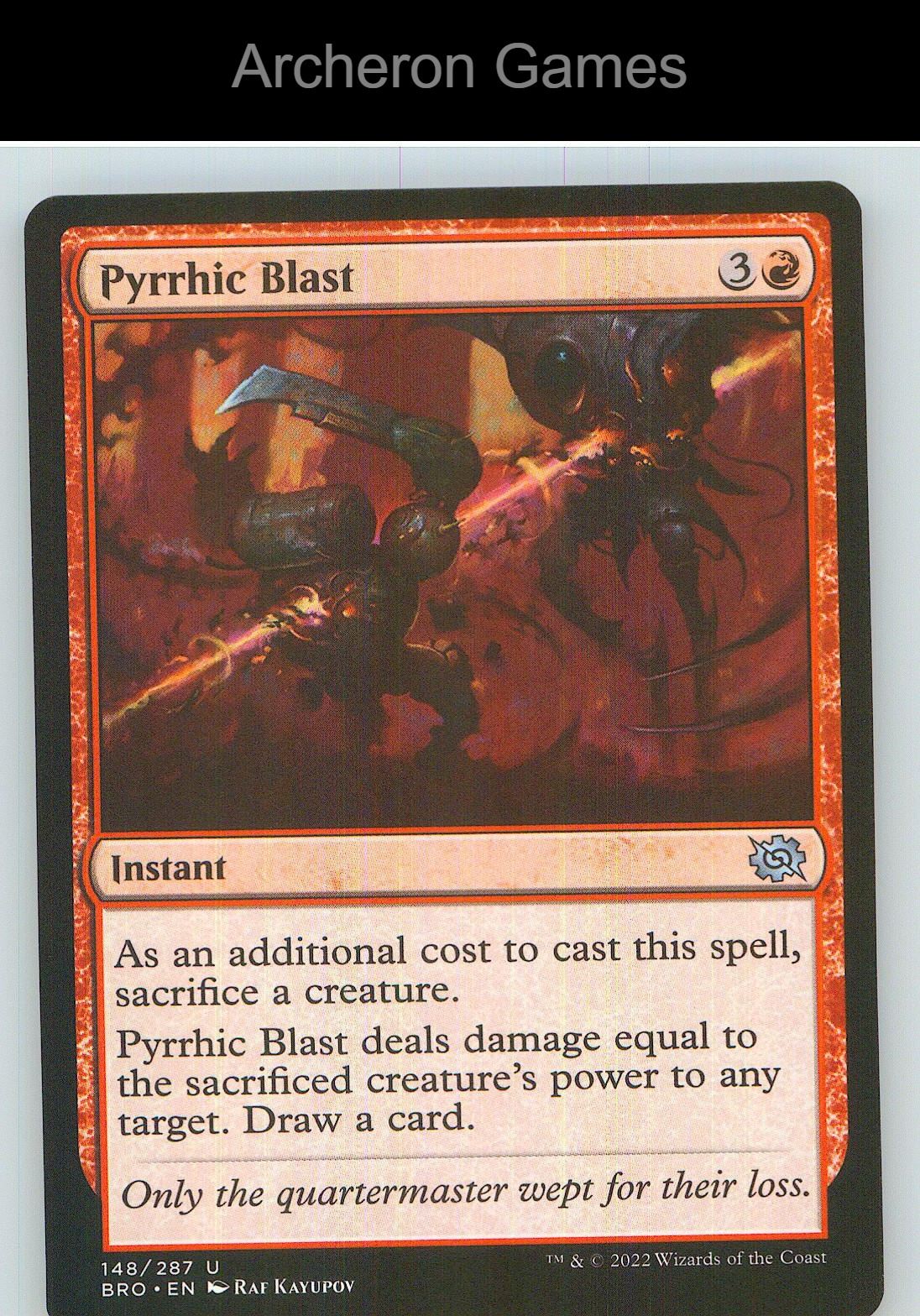 Pyrrhic Blast BRO 148 UC MTG Card NM/EX+