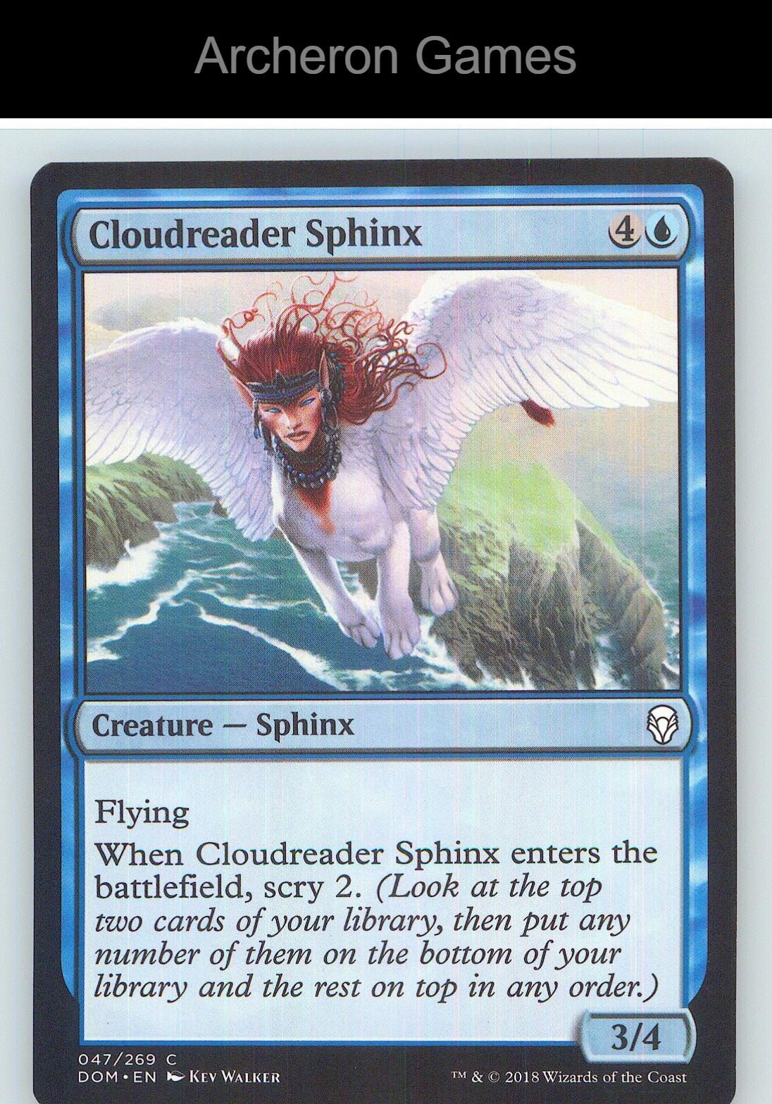 Cloudreader Sphinx DOM 47 C MTG Card NM/EX+
